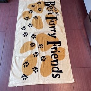 dog/cat themed beach towel/blanket